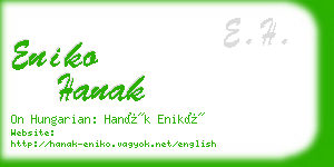 eniko hanak business card